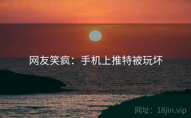 网友笑疯：手机上推特被玩坏