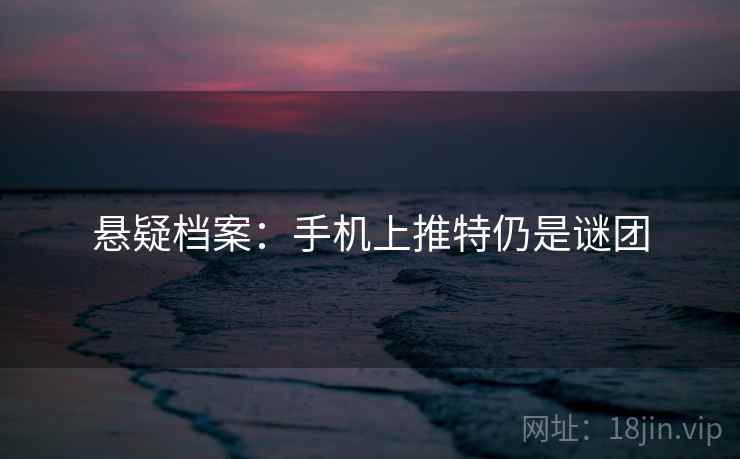 悬疑档案：手机上推特仍是谜团